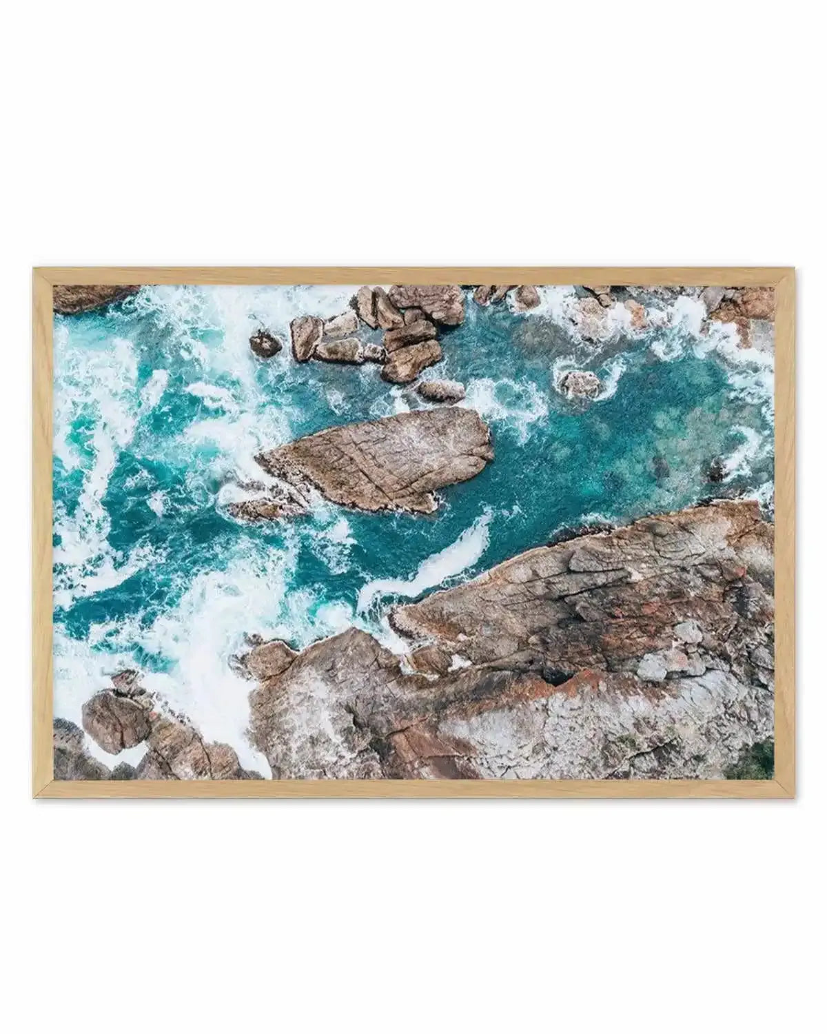 Kianinny Bay III Tathra | Aerial Photo Wall Art Print from Olive et Oriel where you can shop wallpaper and artworks online