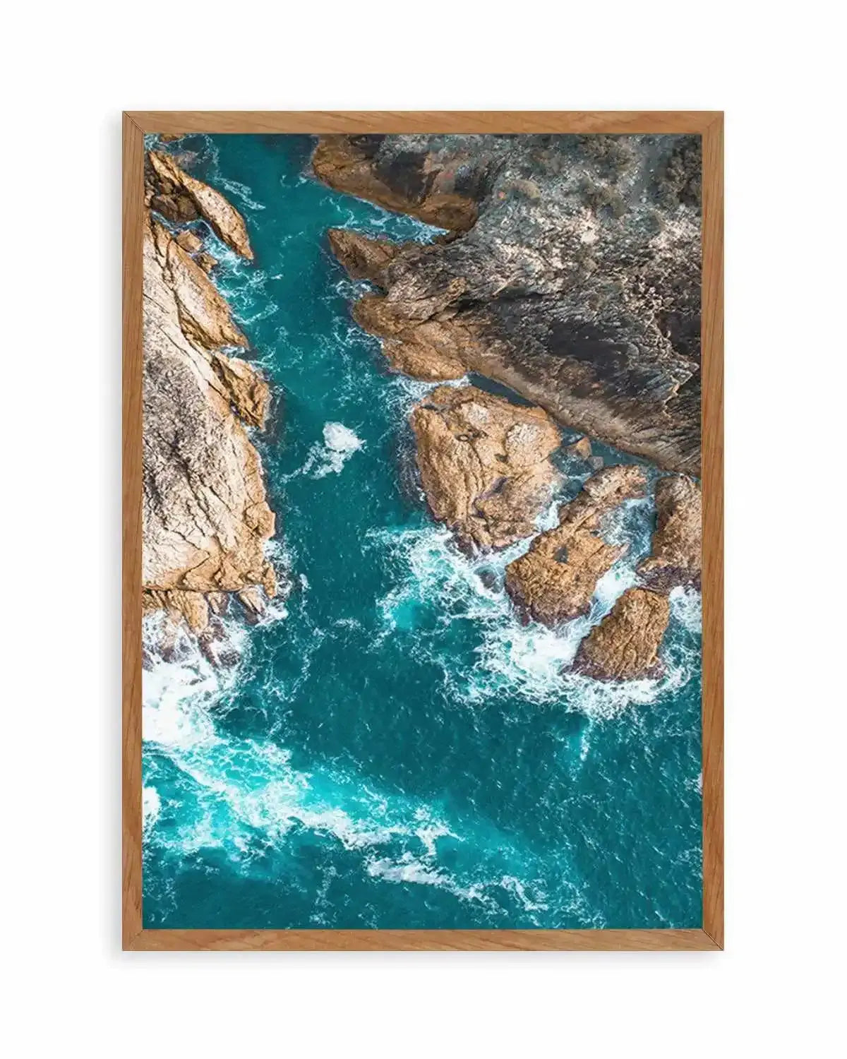 Kianinny Bleue Tathra | Aerial Photo Wall Art Print from Olive et Oriel where you can shop wallpaper and artworks online