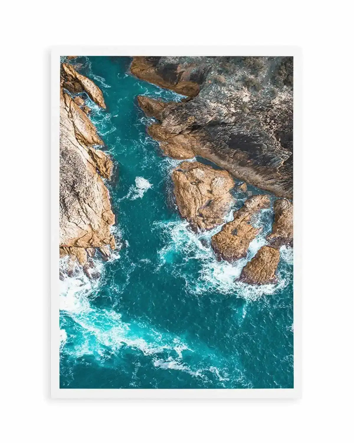 Kianinny Bleue Tathra | Aerial Photo Wall Art Print from Olive et Oriel where you can shop wallpaper and artworks online