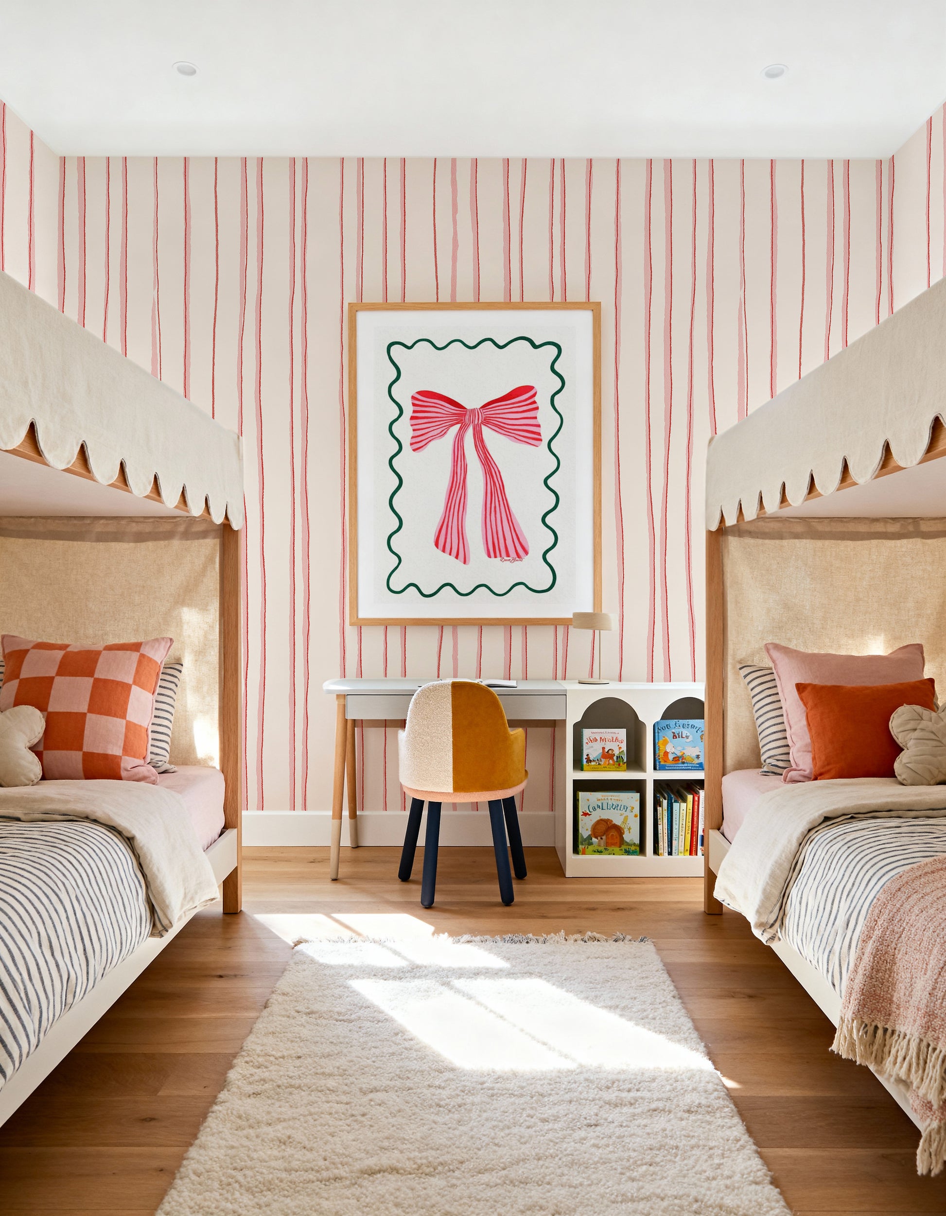 Pretty Ribbon by Baroo Bloom | Art Print from Olive et Oriel where you can shop wallpaper and artworks online