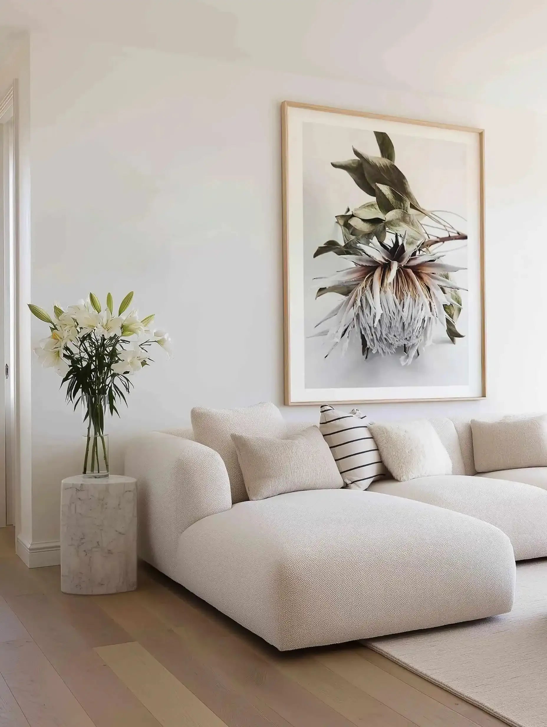 King Protea I Art Print from Olive et Oriel where you can shop wallpaper and artworks online