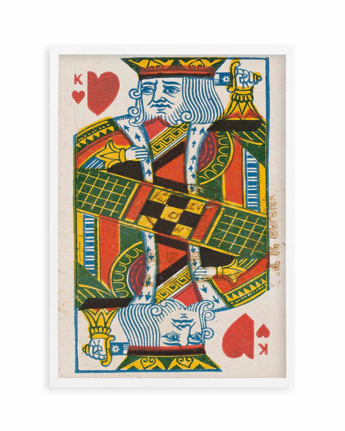King of Hearts Vintage Poster Art Print from Olive et Oriel where you can shop wallpaper and artworks online