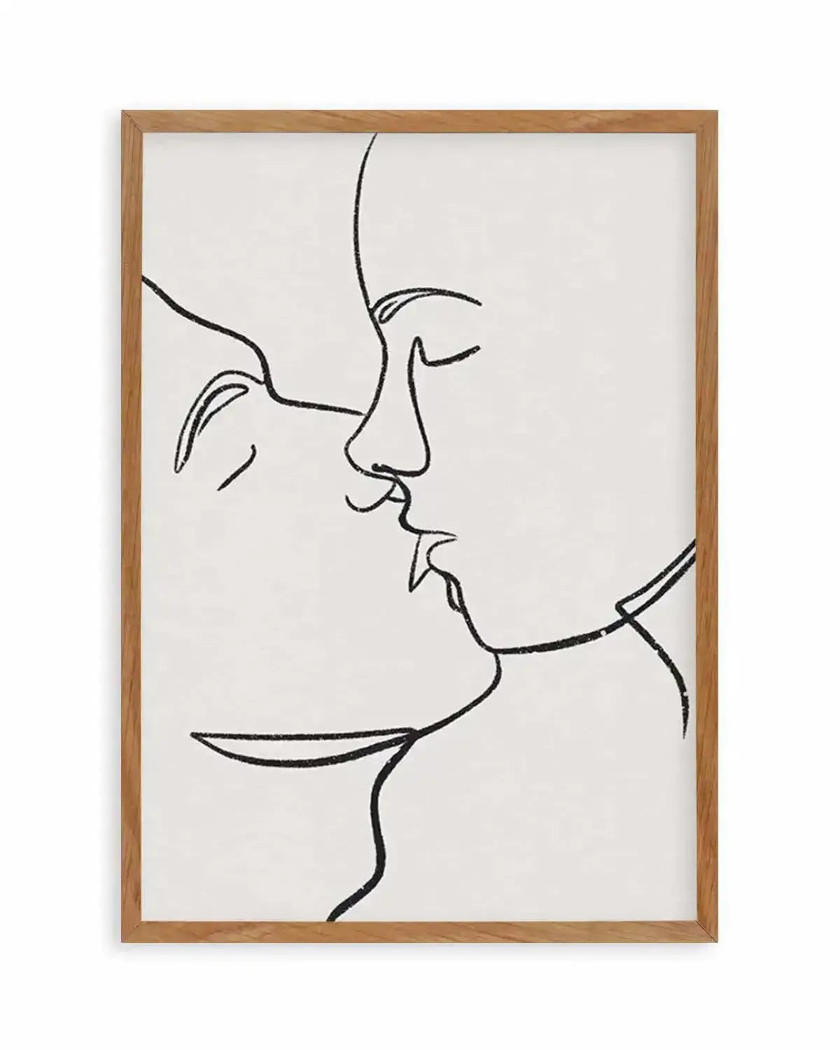 Kiss Line Art Art Print from Olive et Oriel where you can shop wallpaper and artworks online