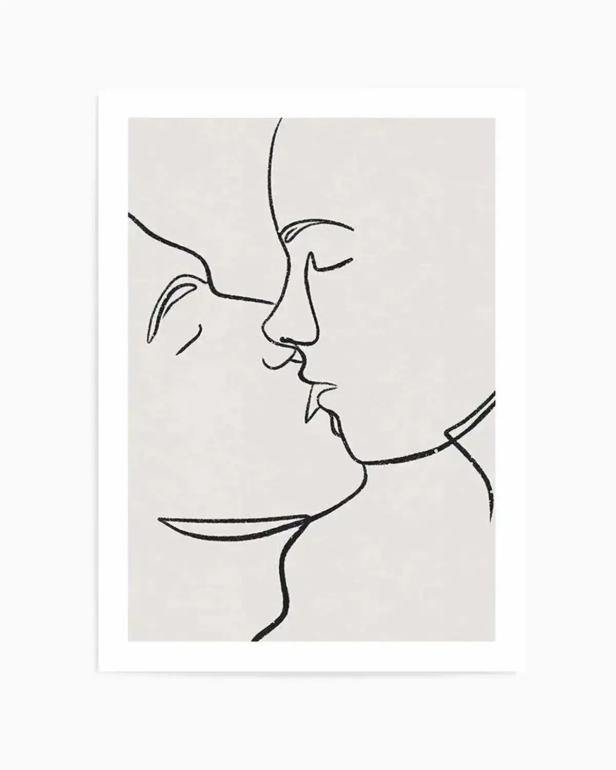 Kiss Line Art Art Print from Olive et Oriel where you can shop wallpaper and artworks online