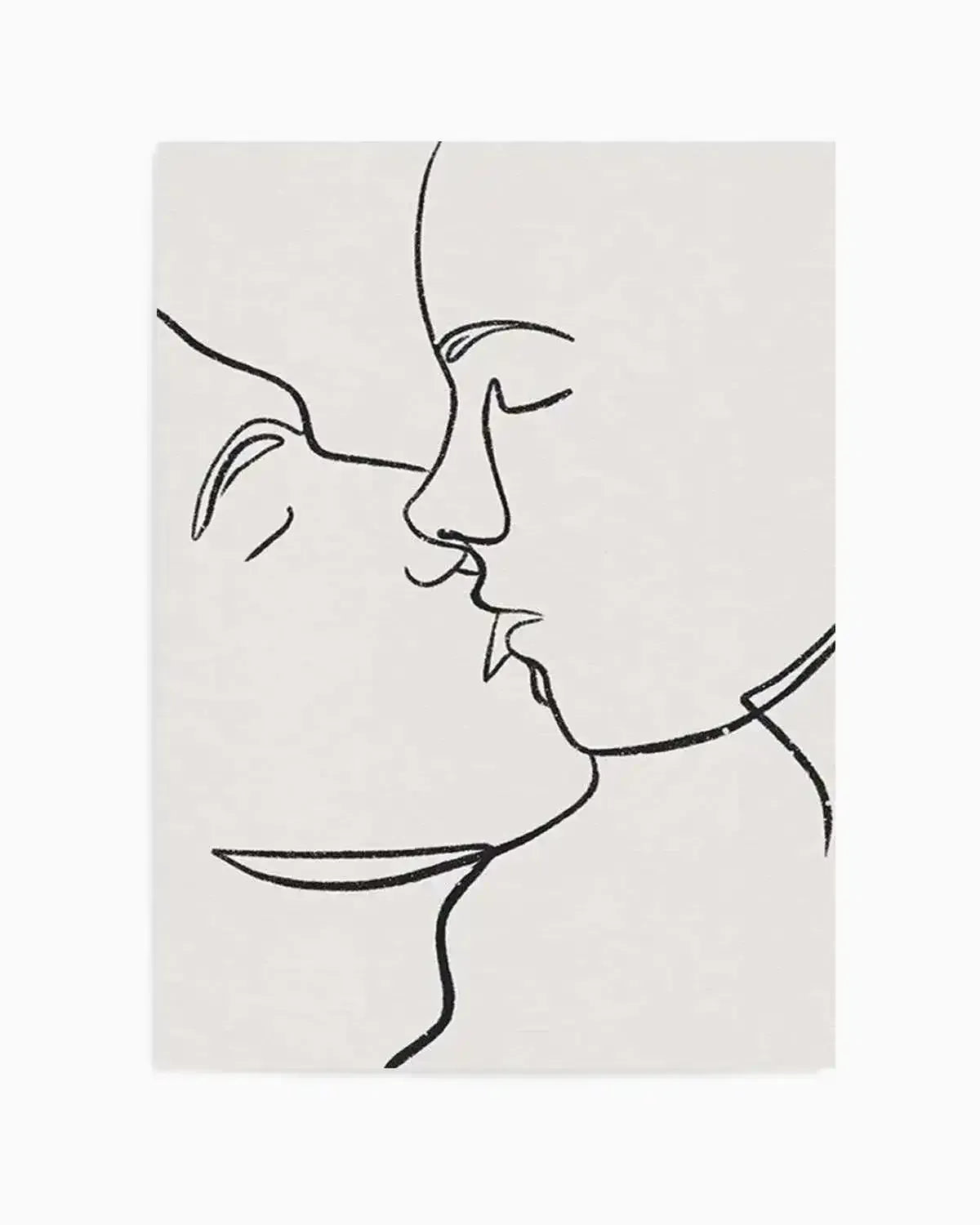 Kiss Line Art Art Print from Olive et Oriel where you can shop wallpaper and artworks online