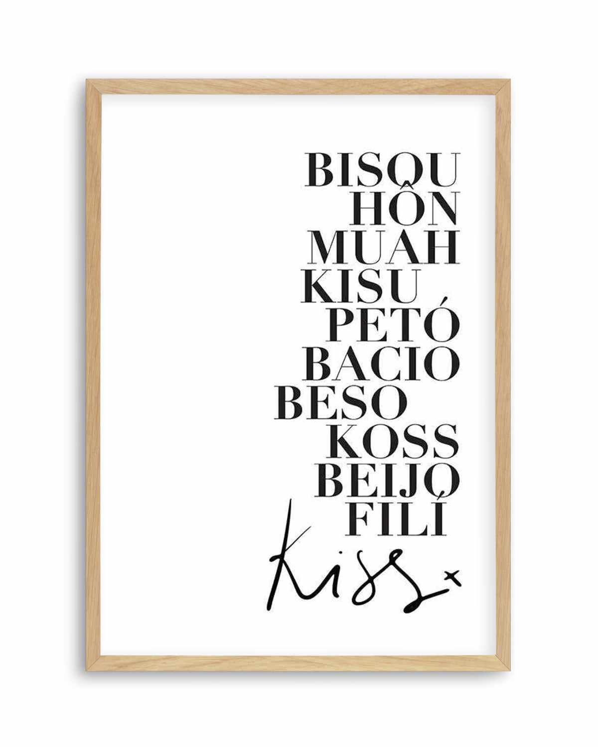 Kisses Art Print