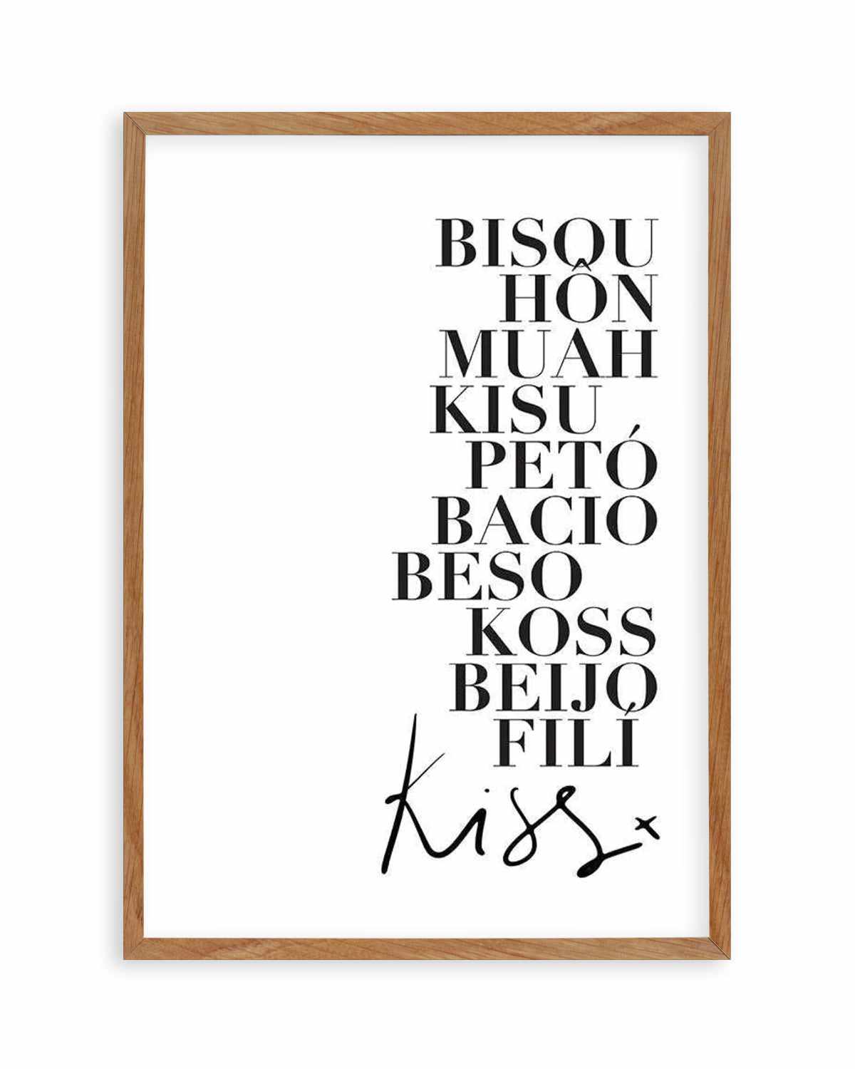 Kisses Art Print