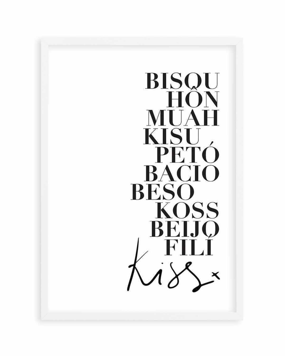 Kisses Art Print