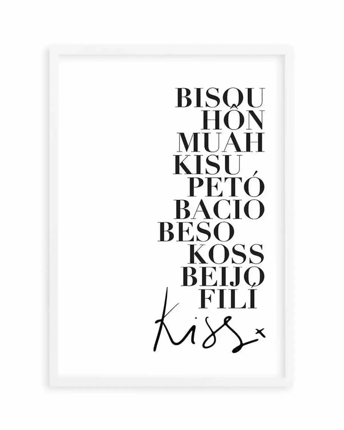 Kisses Art Print from Olive et Oriel where you can shop wallpaper and artworks online