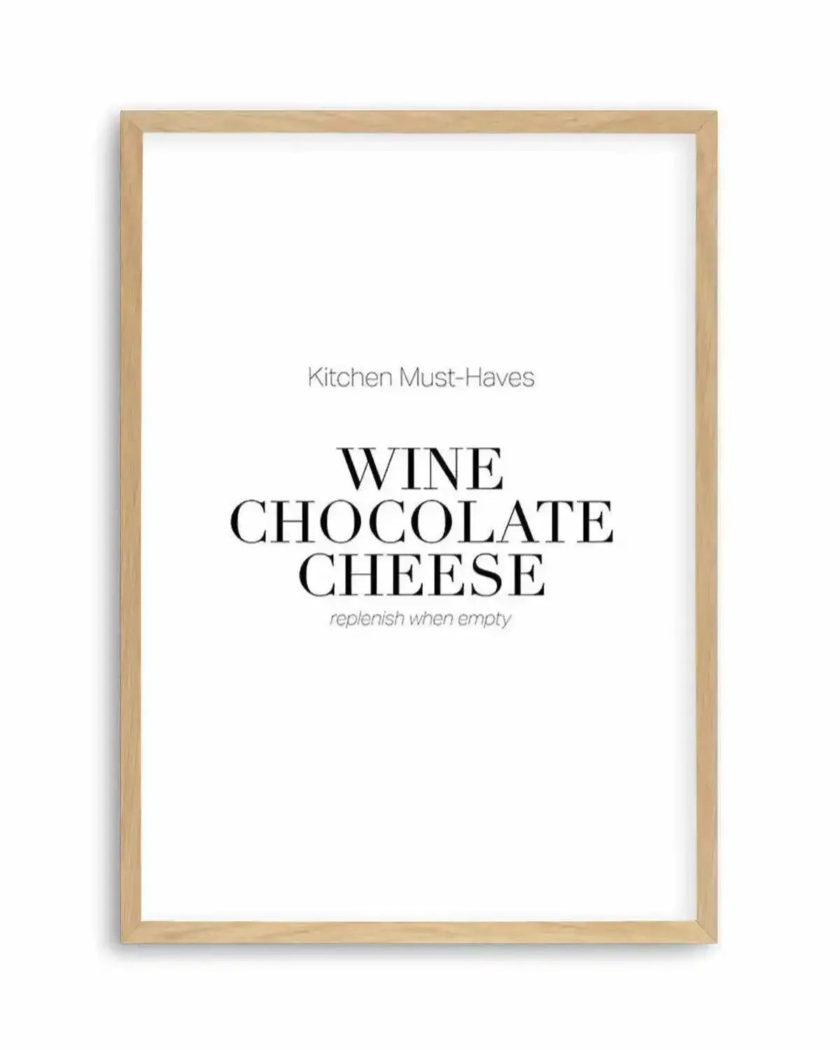 Kitchen Must Haves Art Print from Olive et Oriel where you can shop wallpaper and artworks online