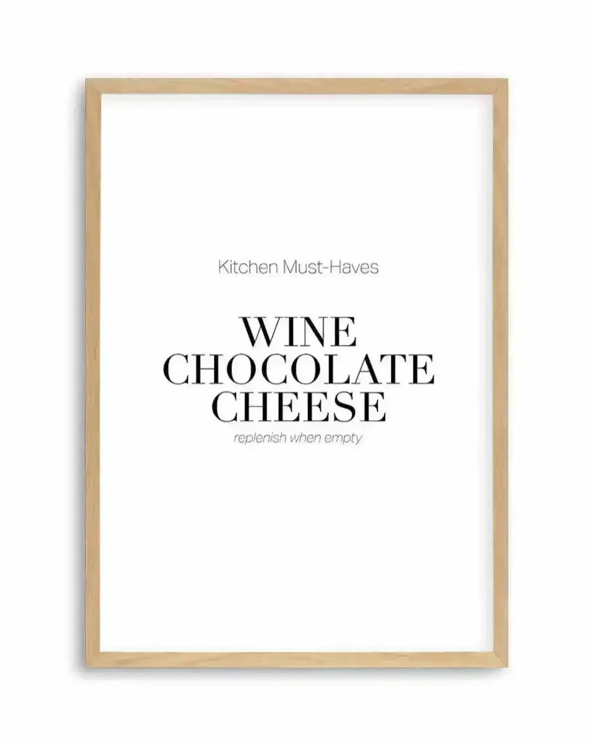 Kitchen Must Haves Art Print from Olive et Oriel where you can shop wallpaper and artworks online