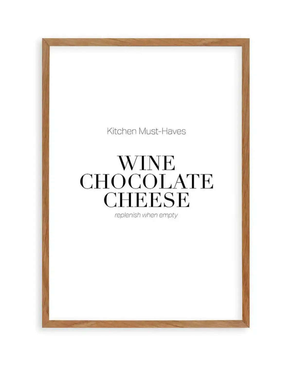 Kitchen Must Haves Art Print from Olive et Oriel where you can shop wallpaper and artworks online