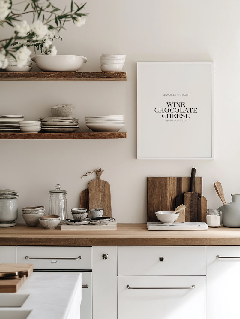 Kitchen Must Haves Art Print