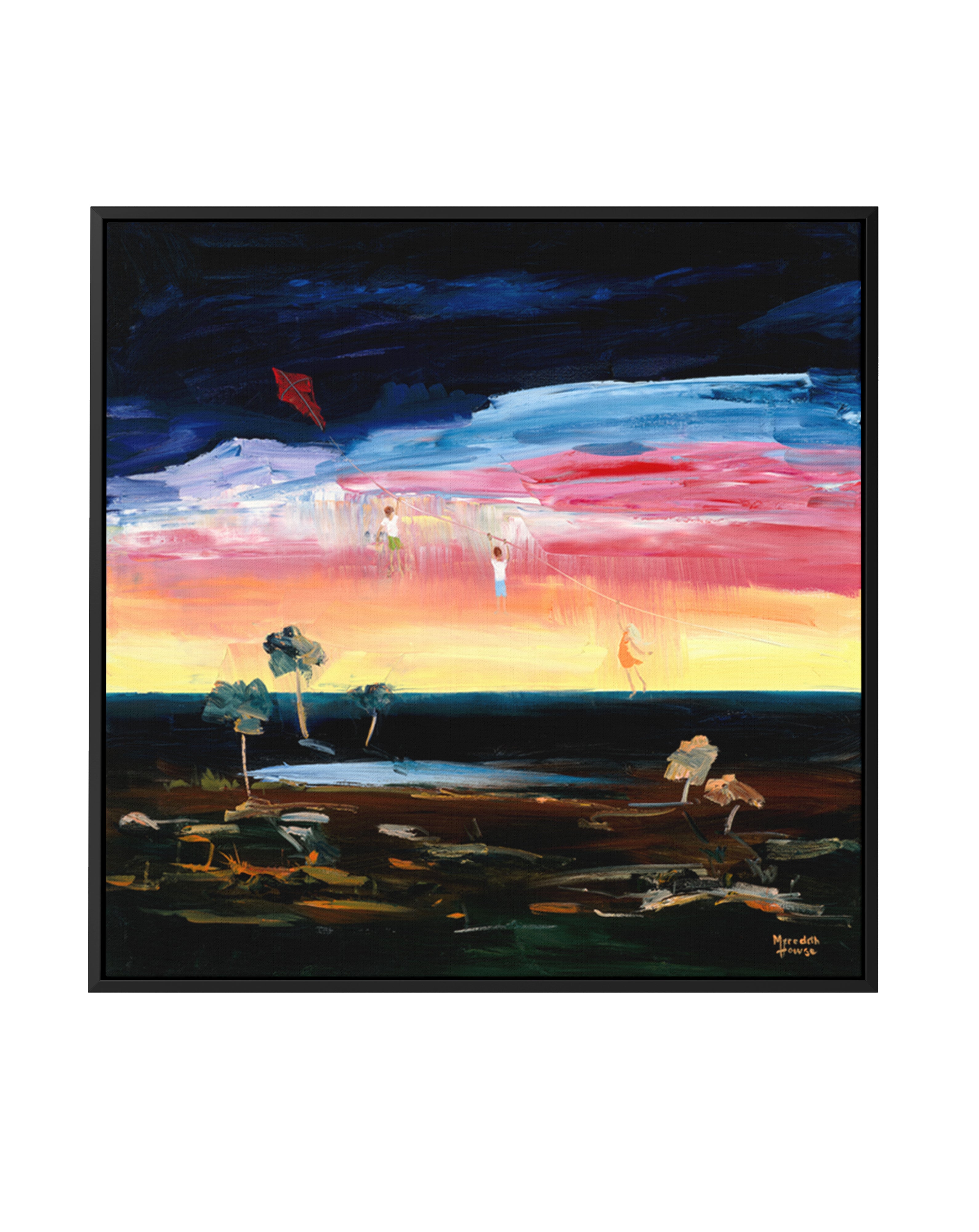 Kite Adventures by Meredith Howse | Framed Canvas Art Print