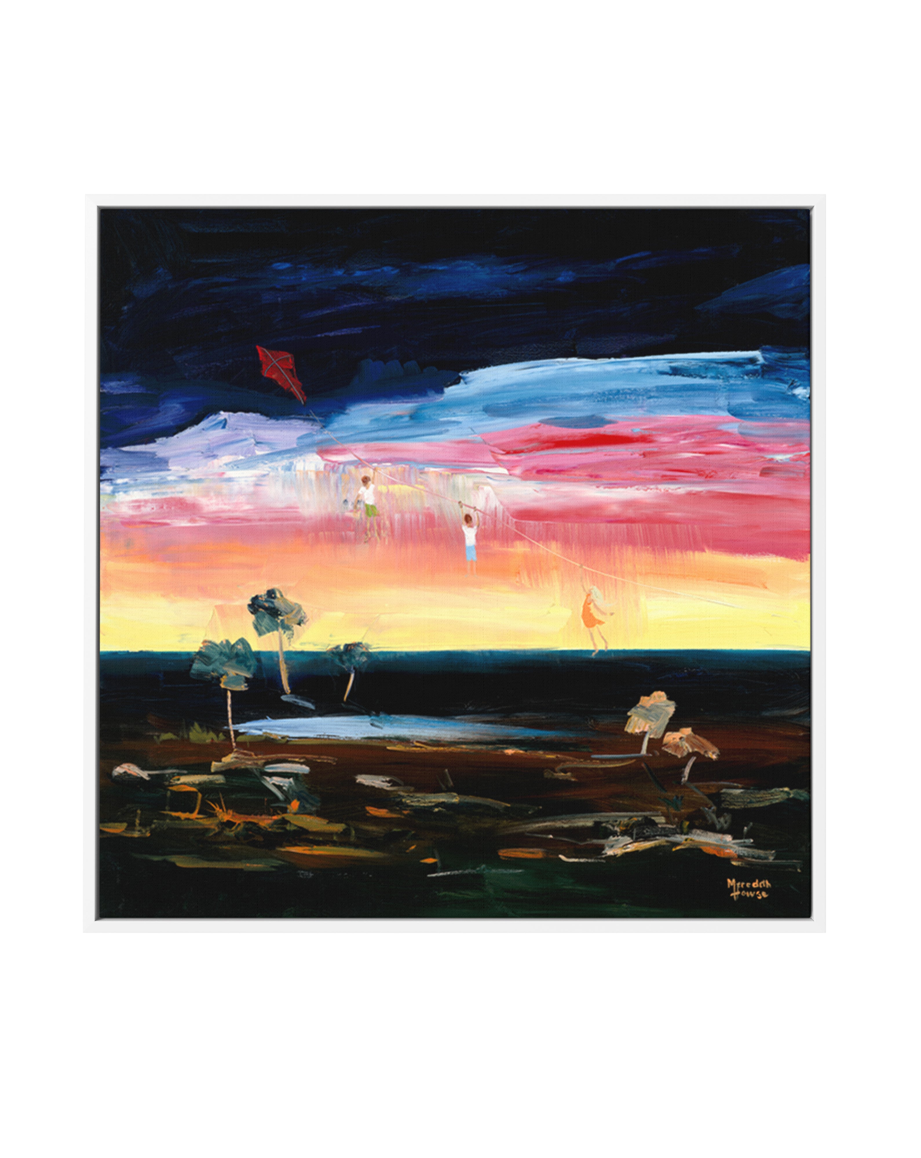 Kite Adventures by Meredith Howse | Framed Canvas Art Print