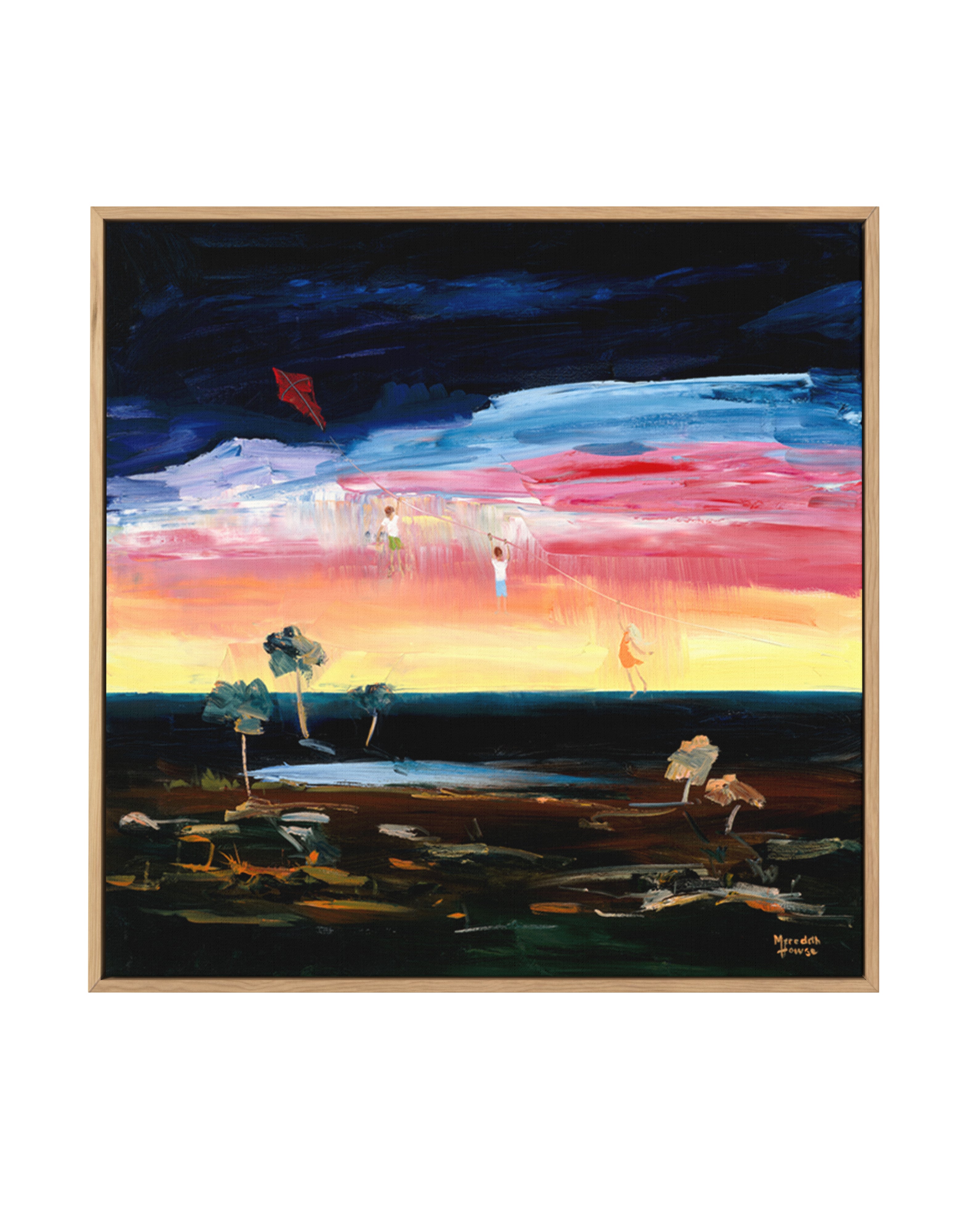 Kite Adventures by Meredith Howse | Framed Canvas Art Print