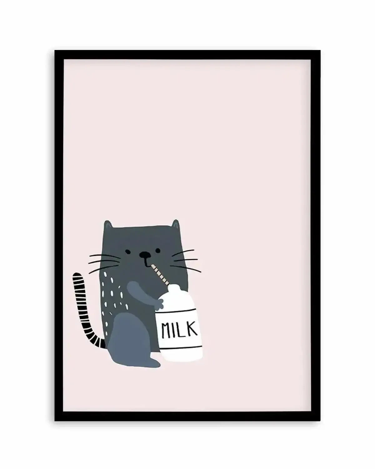 Kitty Kat II | Pink Art Print from Olive et Oriel where you can shop wallpaper and artworks online