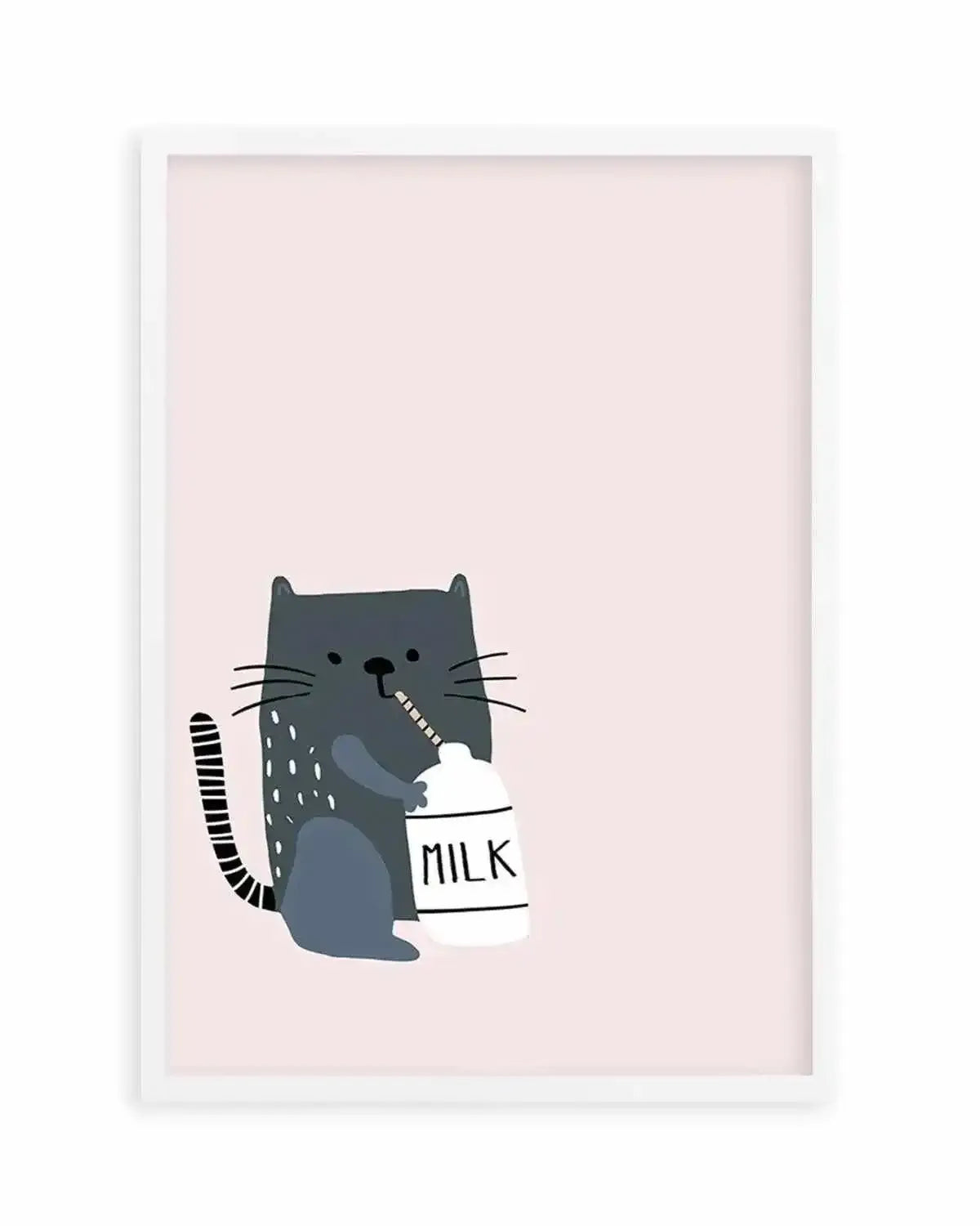 Kitty Kat II | Pink Art Print from Olive et Oriel where you can shop wallpaper and artworks online