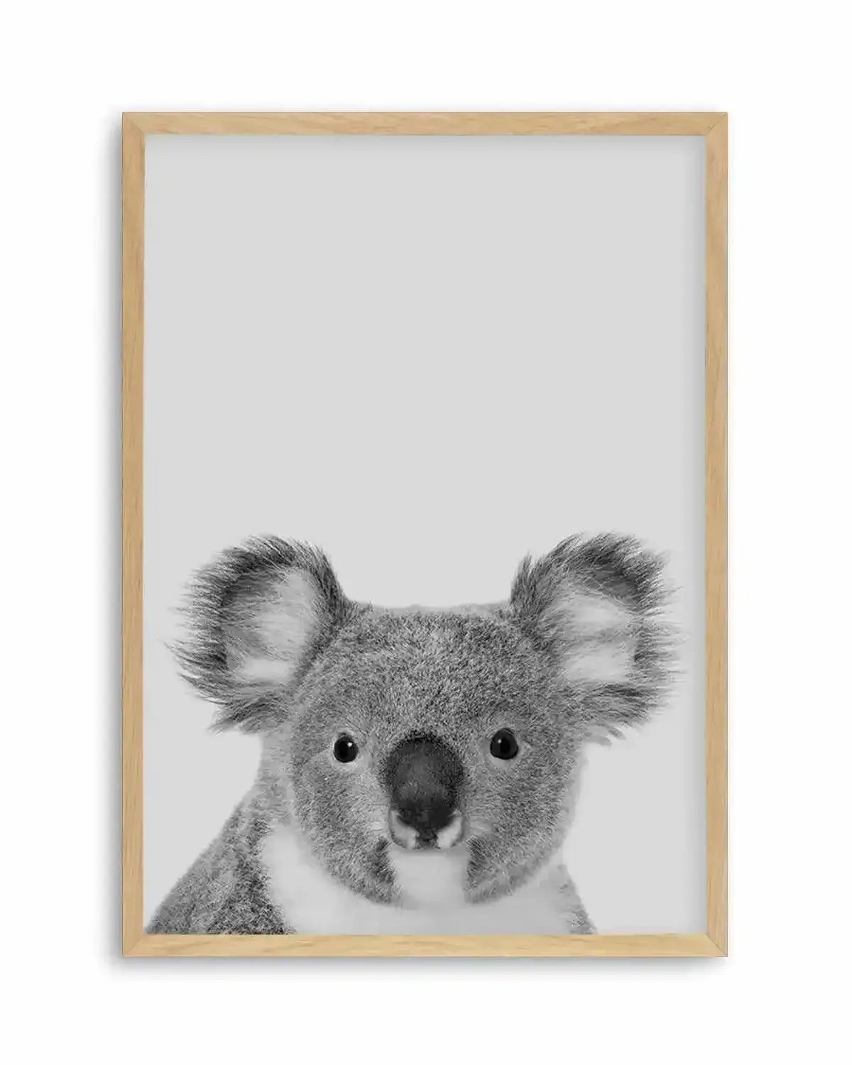 Koala | Grey Art Print from Olive et Oriel where you can shop wallpaper and artworks online