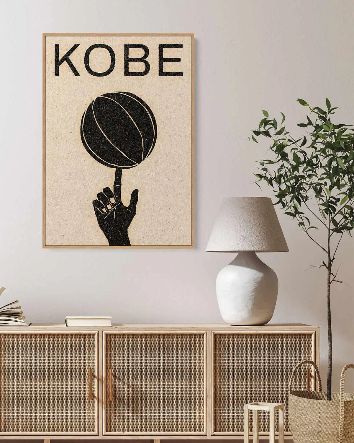 Kobe by David Schmitt | Framed Canvas Art Print from Olive et Oriel where you can shop wallpaper and artworks online