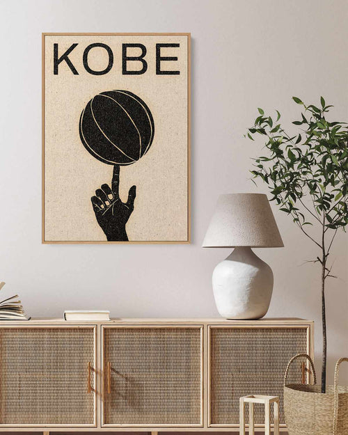Kobe by David Schmitt | Framed Canvas Art Print