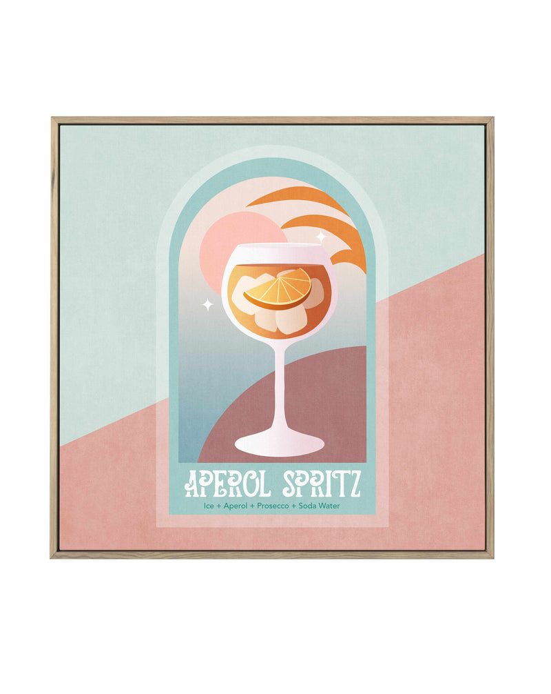 Aperol Spritz By Emel Tunaboylu | Framed Canvas Art Print