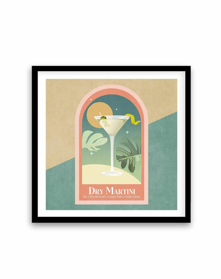 Kokteyl Dry Martini By Emel Tunaboylu | Art Print from Olive et Oriel where you can shop wallpaper and artworks online