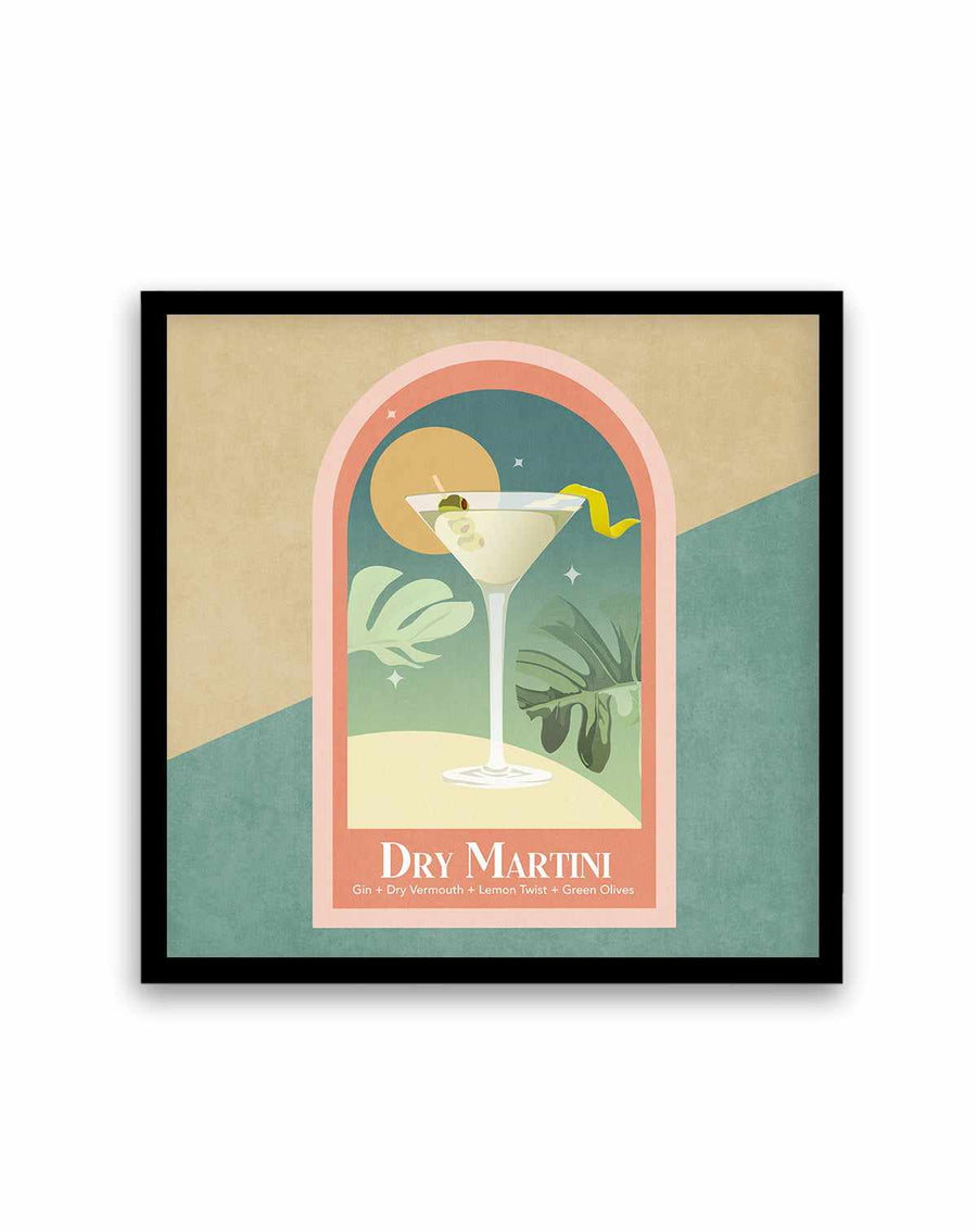 Kokteyl Dry Martini By Emel Tunaboylu | Art Print from Olive et Oriel where you can shop wallpaper and artworks online