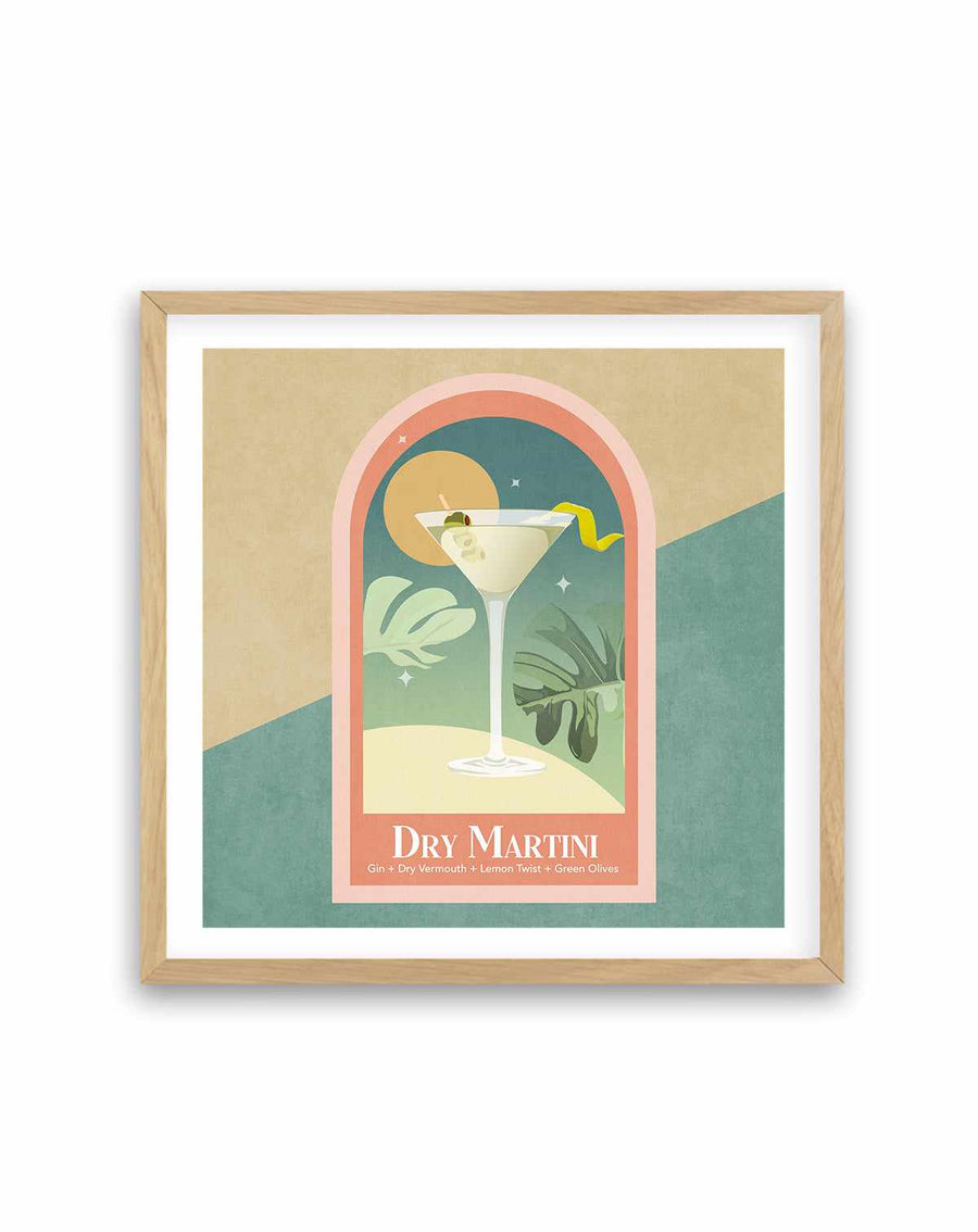 Kokteyl Dry Martini By Emel Tunaboylu | Art Print from Olive et Oriel where you can shop wallpaper and artworks online