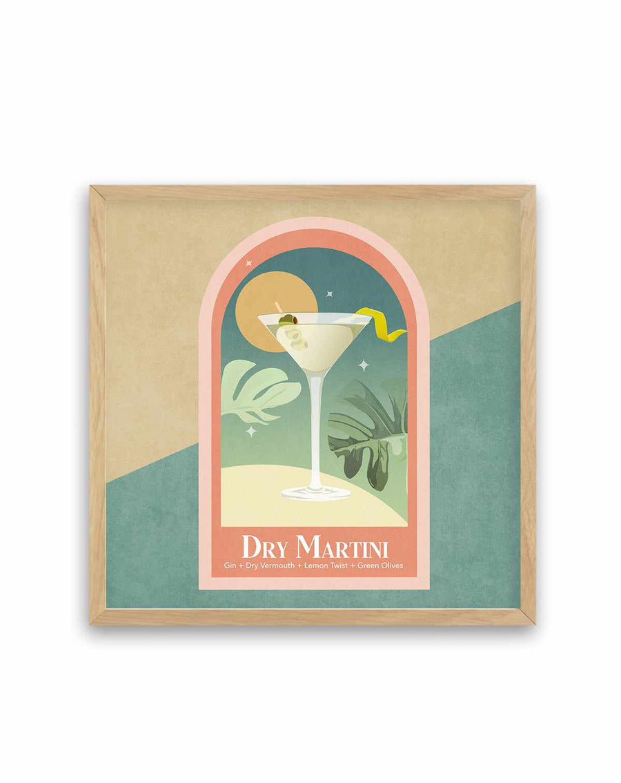 Kokteyl Dry Martini By Emel Tunaboylu | Art Print from Olive et Oriel where you can shop wallpaper and artworks online