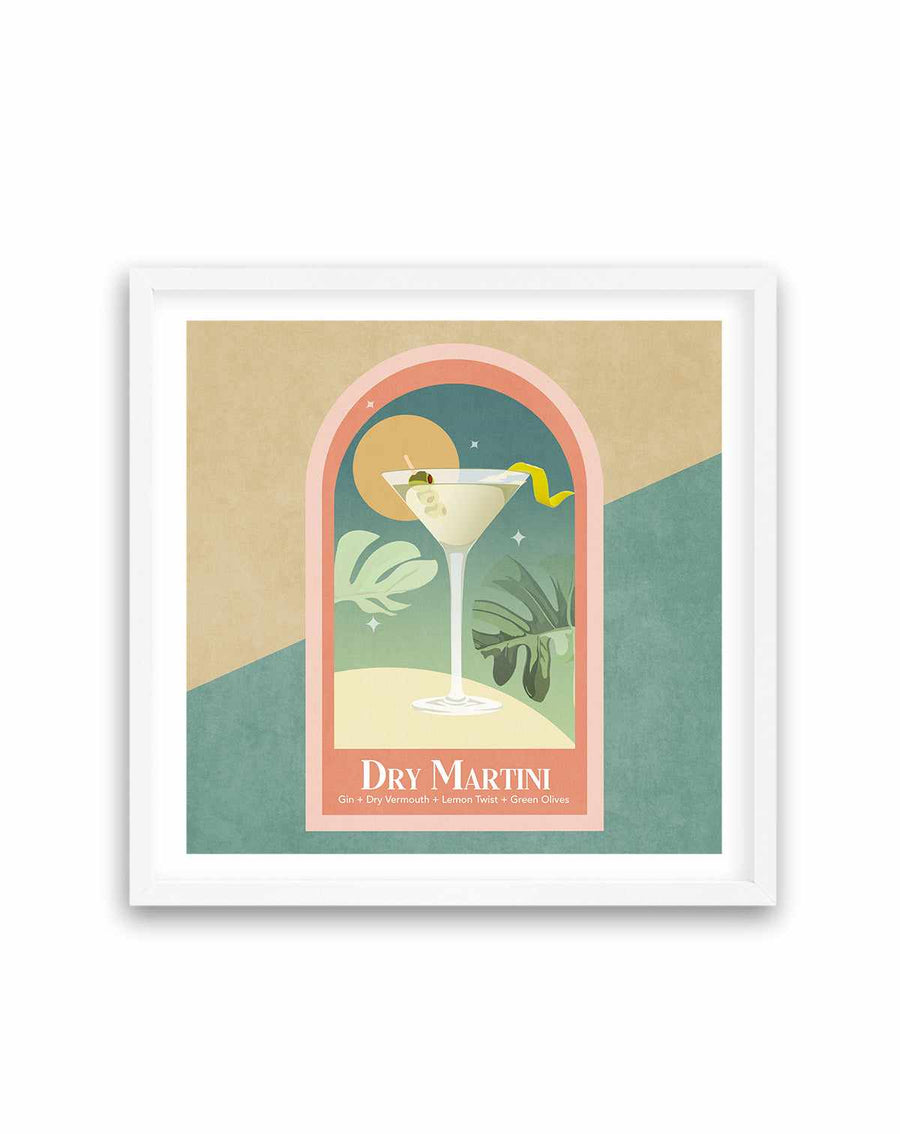 Kokteyl Dry Martini By Emel Tunaboylu | Art Print from Olive et Oriel where you can shop wallpaper and artworks online