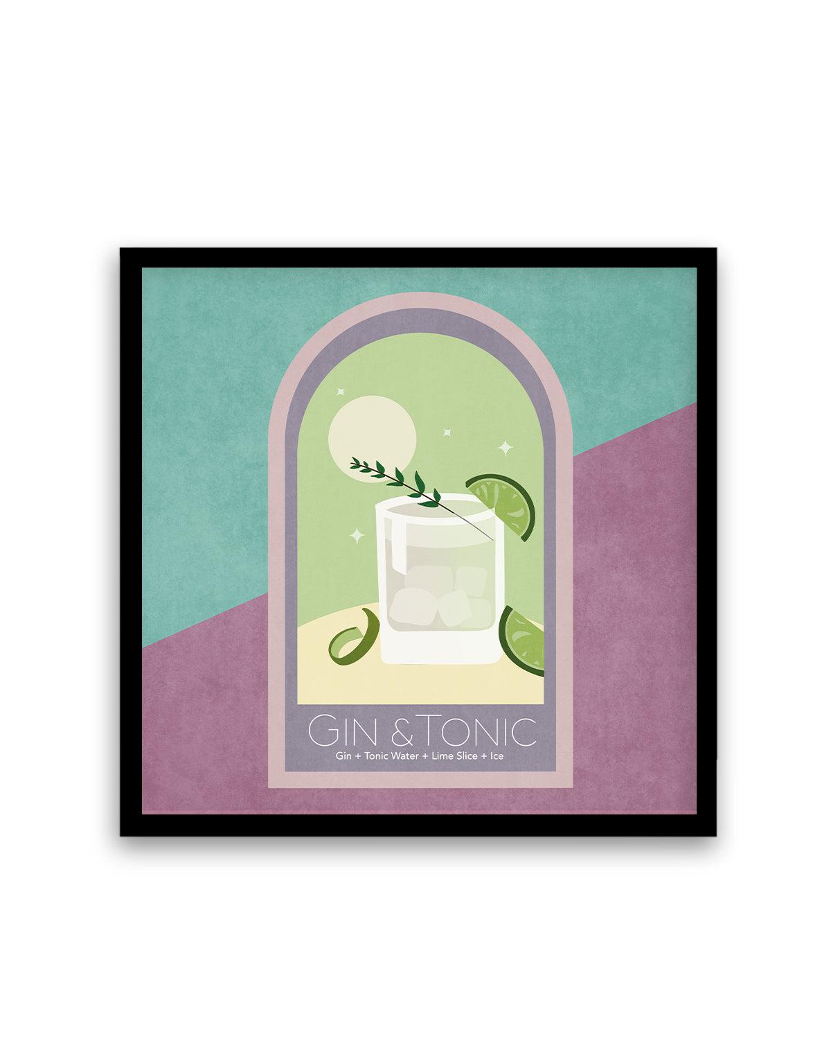 Gin & Tonic Cocktail By Emel Tunaboylu | Art Print