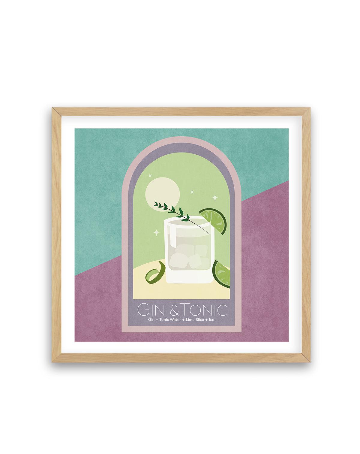 Gin & Tonic Cocktail By Emel Tunaboylu | Art Print