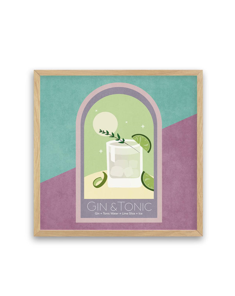 Gin & Tonic Cocktail By Emel Tunaboylu | Art Print