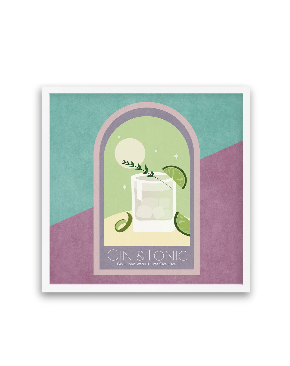 Gin & Tonic Cocktail By Emel Tunaboylu | Art Print