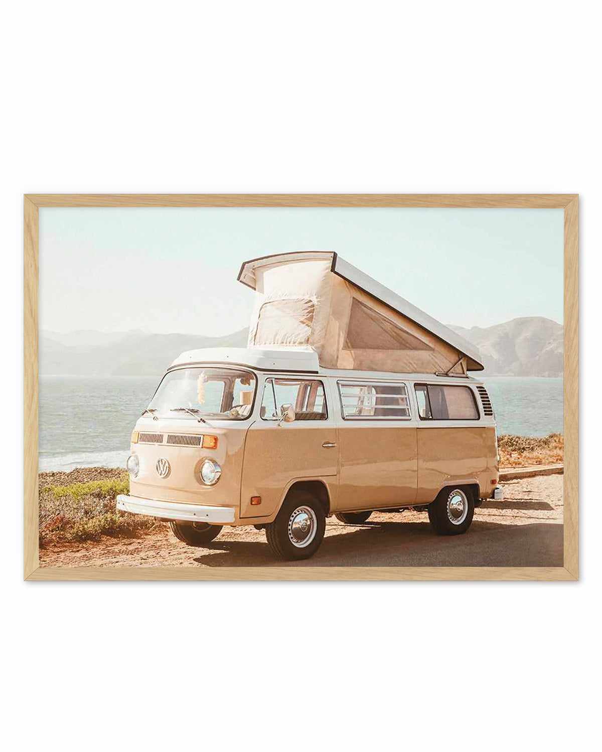 Kombi Beach Camper LS by Caleb Morris Art Print