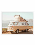 Kombi Beach Camper LS by Caleb Morris Art Print