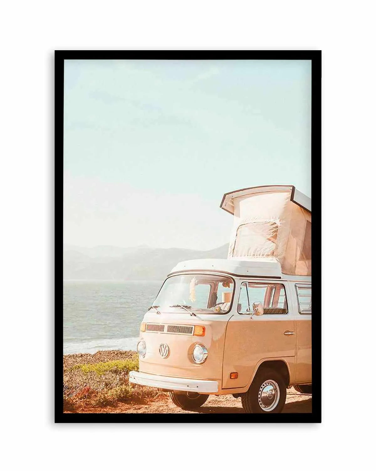 Kombi Beach Camper PT by Caleb Morris Art Print from Olive et Oriel where you can shop wallpaper and artworks online