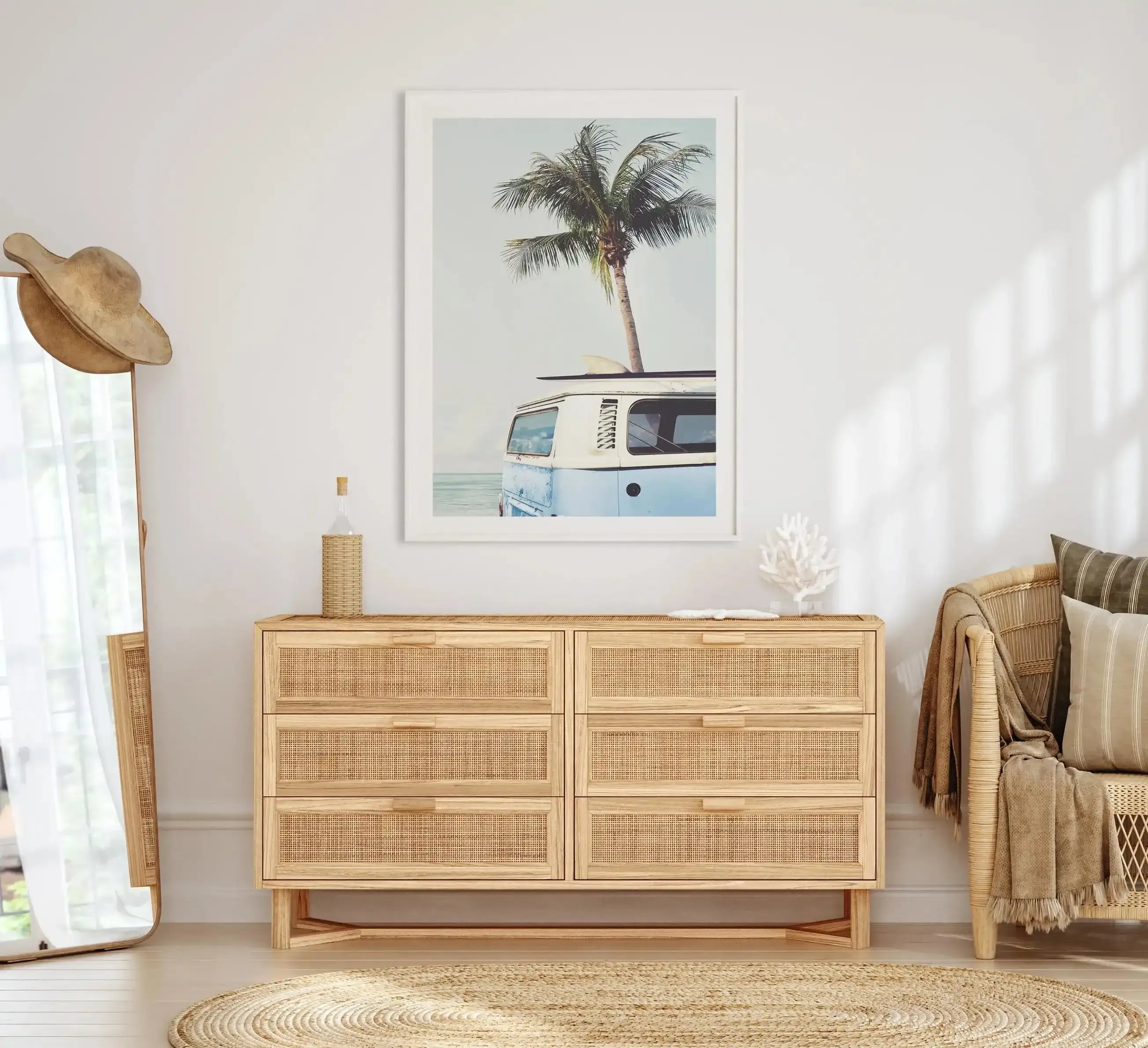 Kombi (Select Your colour) Art Print-PRINT-Olive et Oriel-Olive et Oriel-Buy-Australian-Art-Prints-Online-with-Olive-et-Oriel-Your-Artwork-Specialists-Austrailia-Decorate-With-Coastal-Photo-Wall-Art-Prints-From-Our-Beach-House-Artwork-Collection-Fine-Poster-and-Framed-Artwork