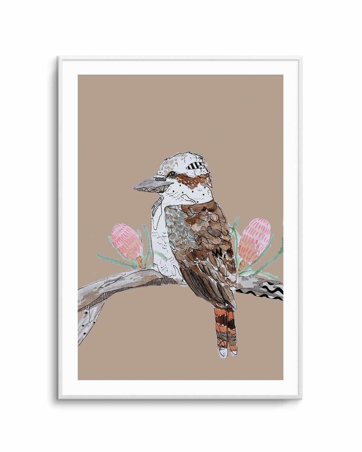 Kookaburra Beige by Maku Fenaroli | Art Print