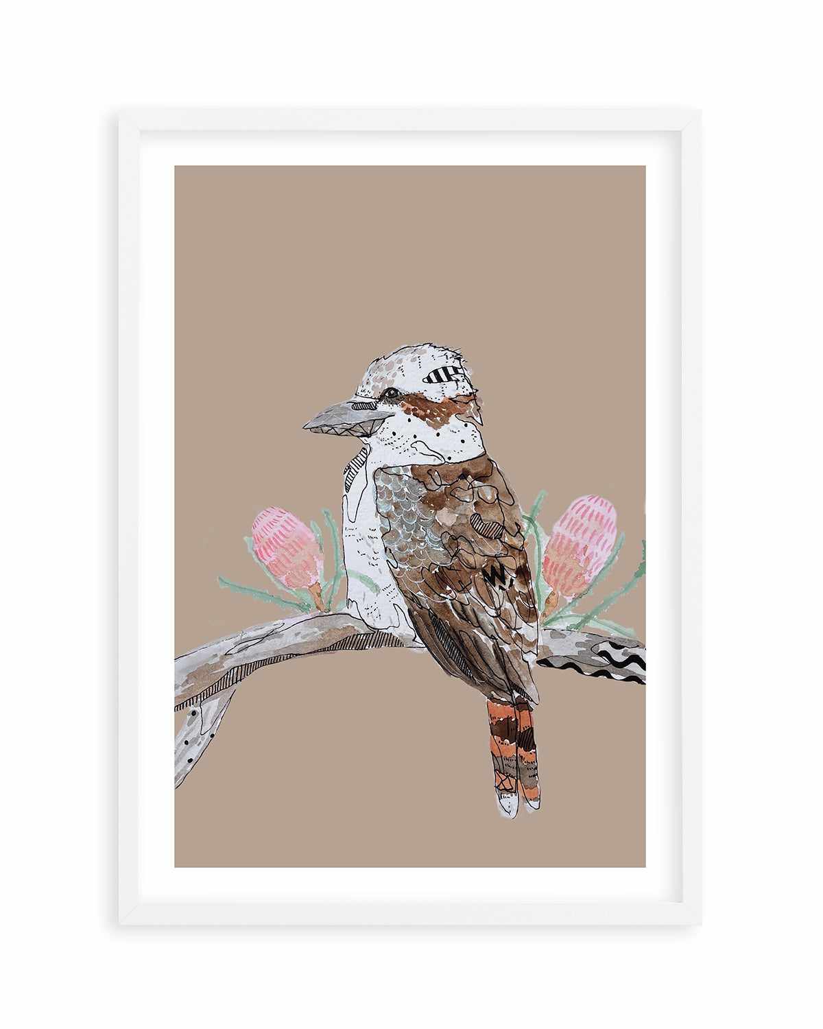 Kookaburra Beige by Maku Fenaroli | Art Print