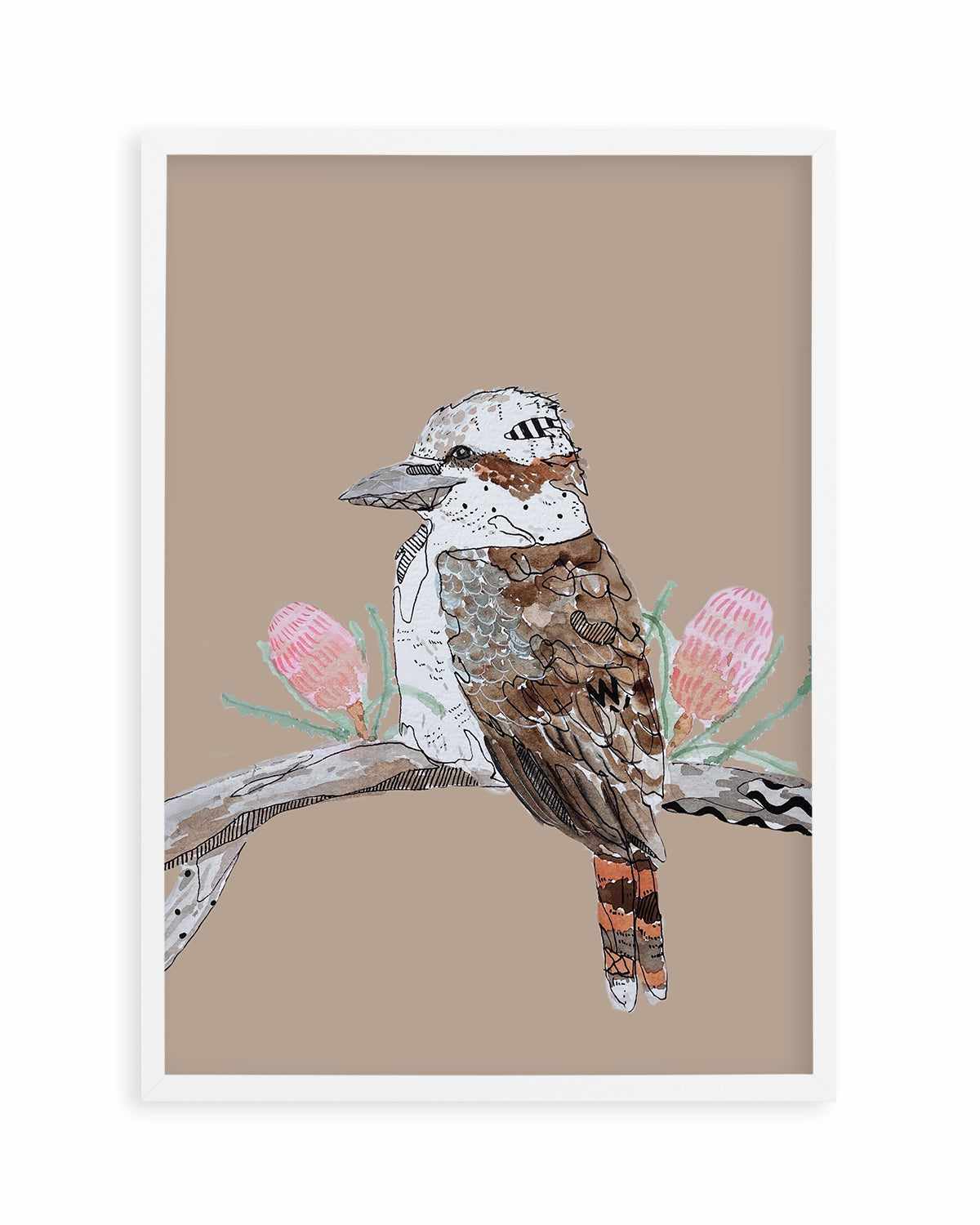 Kookaburra Beige by Maku Fenaroli | Art Print