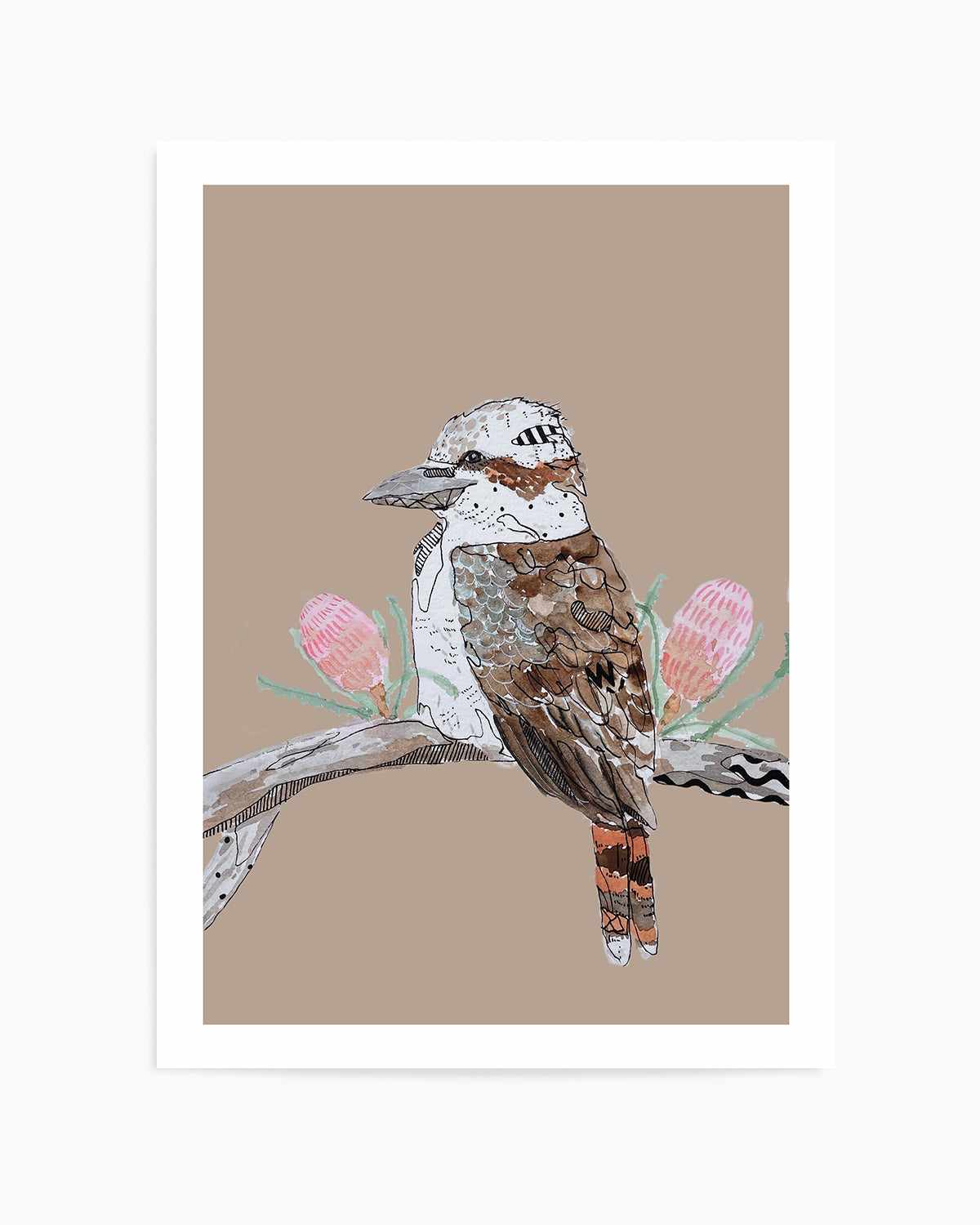 Kookaburra Beige by Maku Fenaroli | Art Print