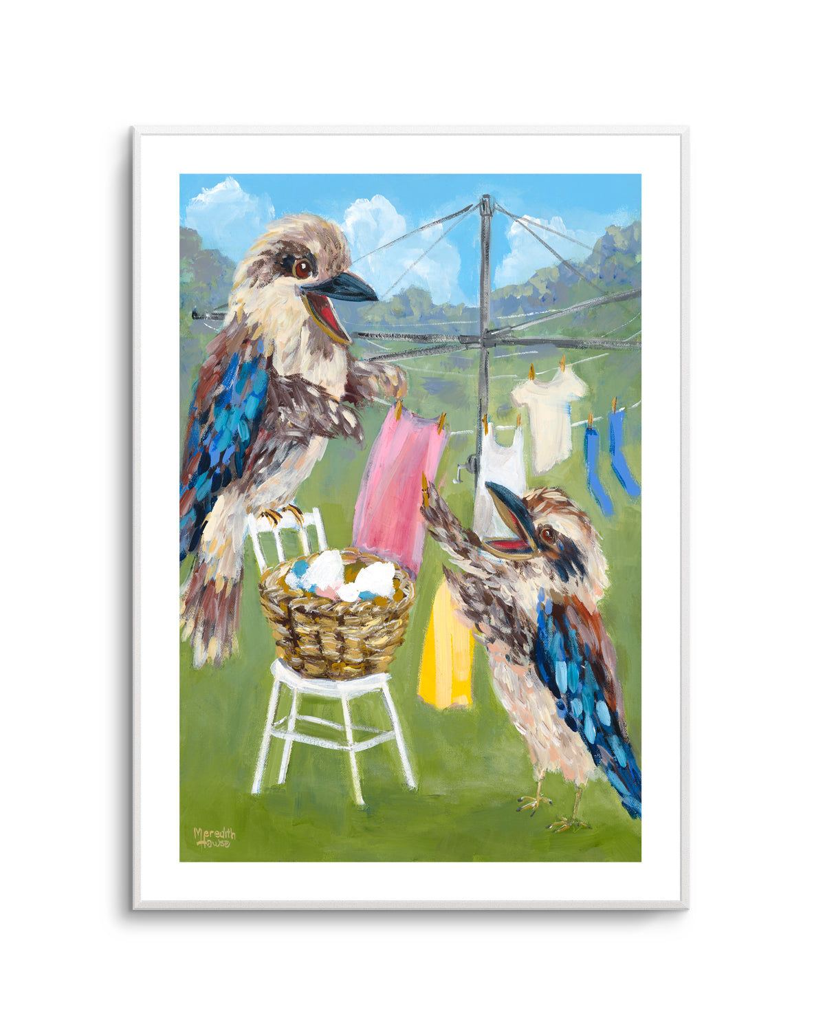 Kookaburra Clothesline by Meredith Howse | Art Print