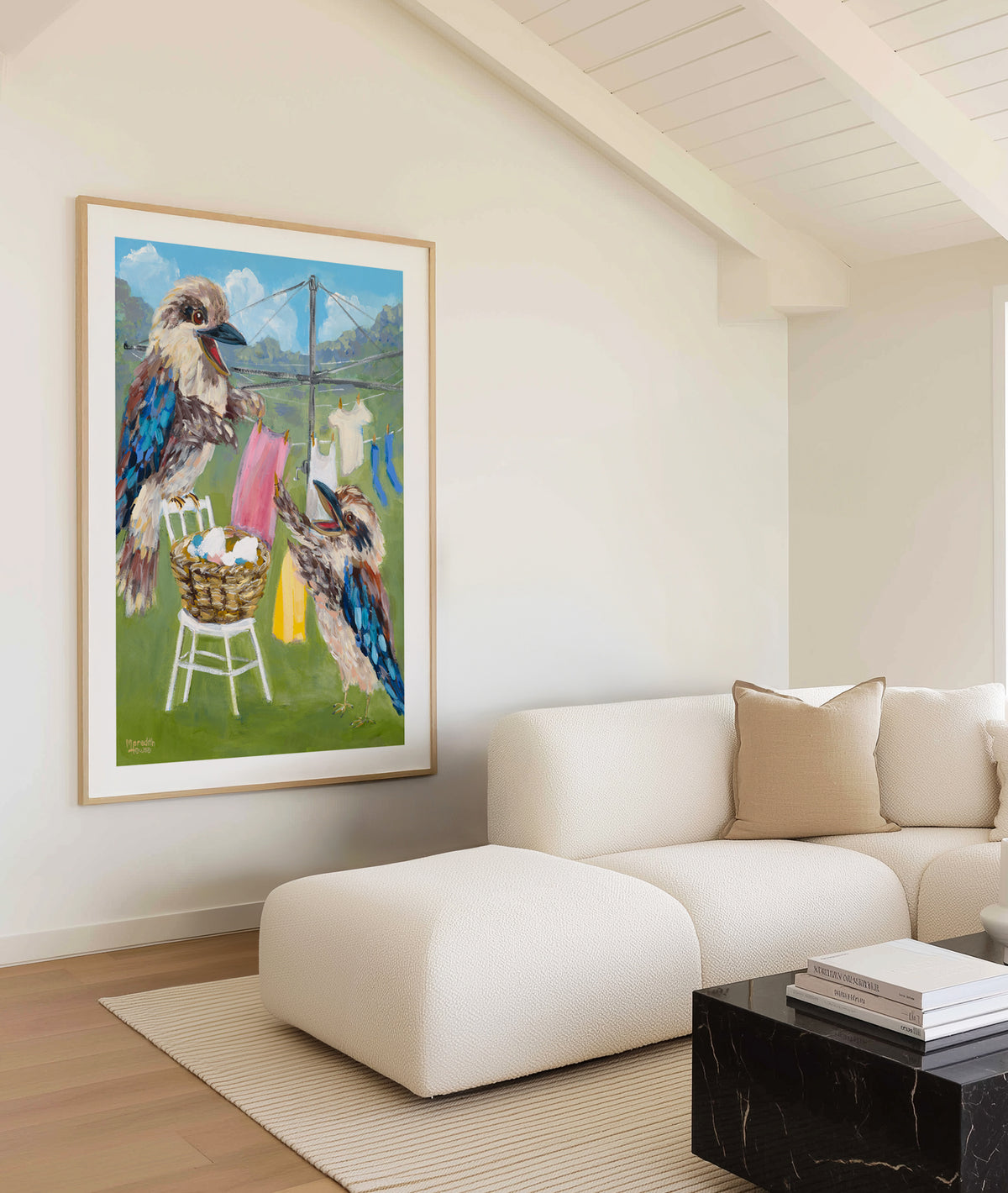 Kookaburra Clothesline by Meredith Howse | Art Print