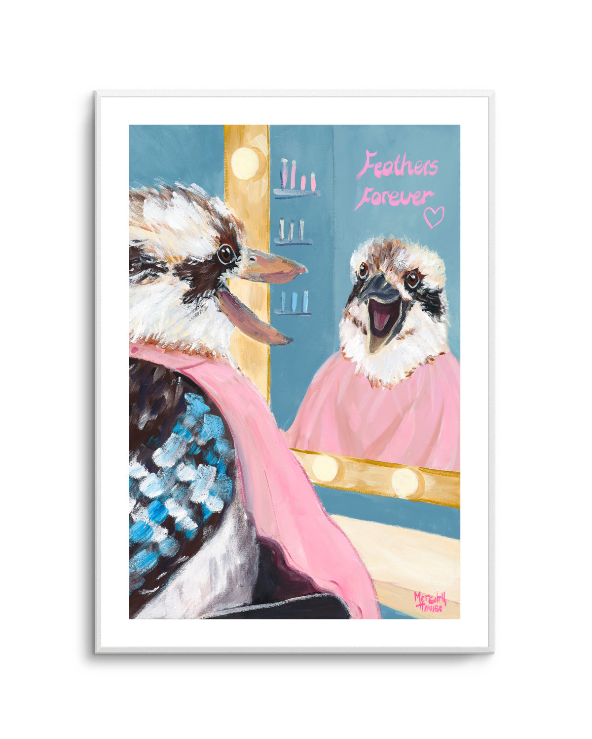 Kookaburra Featherdresser by Meredith Howse | Art Print