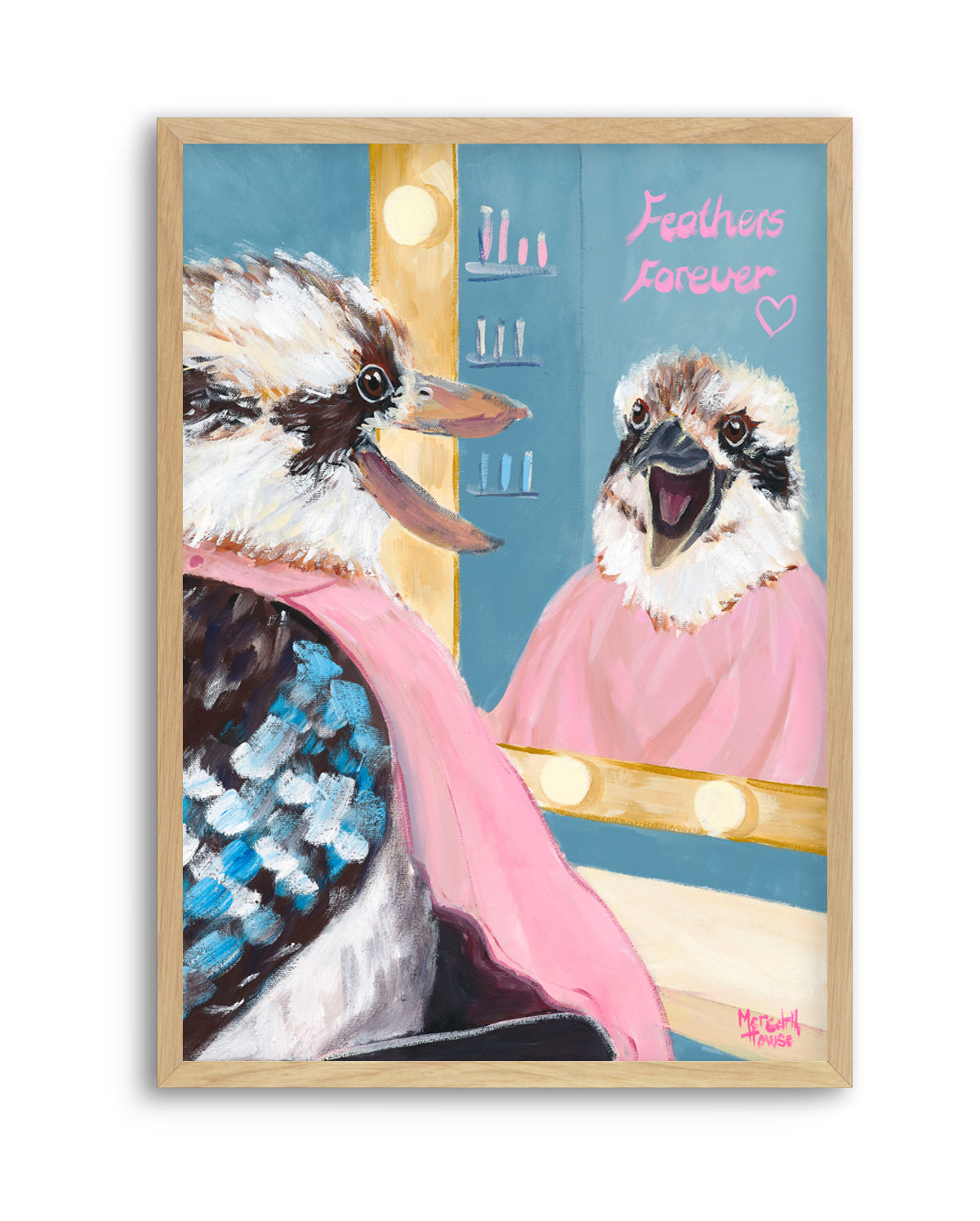 Kookaburra Featherdresser by Meredith Howse | Art Print