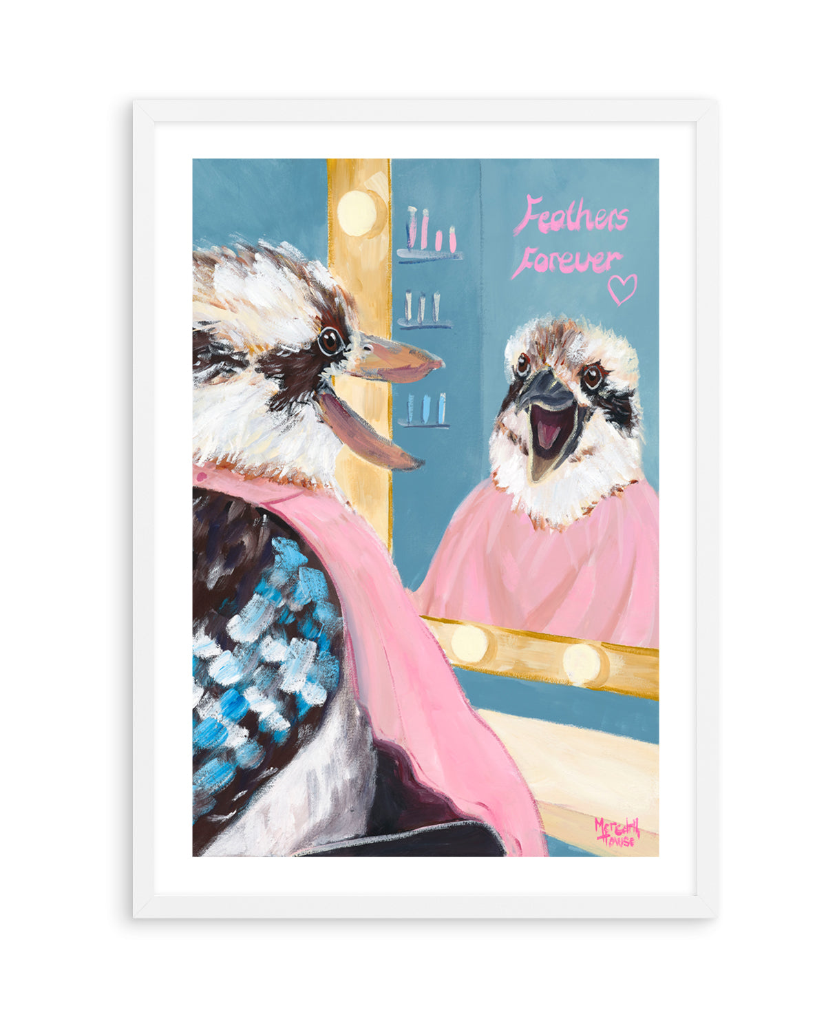 Kookaburra Featherdresser by Meredith Howse | Art Print