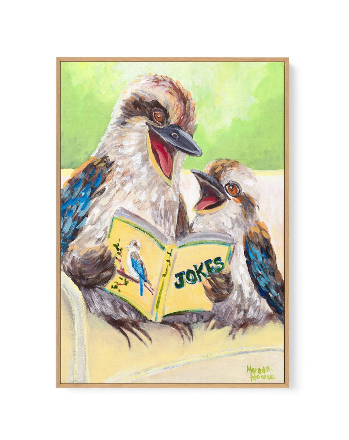 Kookaburra Laugh by Meredith Howse | Framed Canvas Art Print