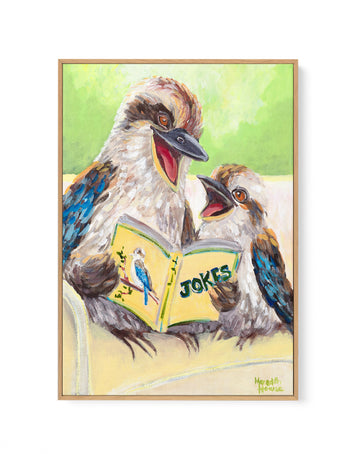 Kookaburra Laugh by Meredith Howse | Framed Canvas Wall Art